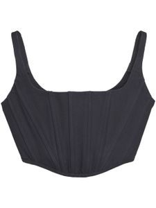 Marc Jacobs haut-bustier en jean - Noir