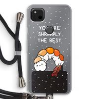 You're Shrimply The Best: Pixel 4a Transparant Hoesje met koord