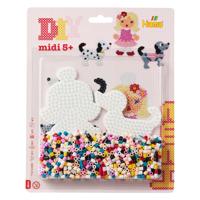 Hama midi strijkkralenset honden, 1100st.