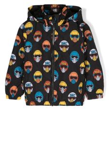 Stella McCartney Kids veste imprimée à capuche - Noir