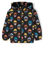 Stella McCartney Kids veste imprimée à capuche - Noir - thumbnail