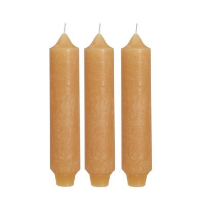 Palermo kaarsen set 3 stuks dia. 3.5 x H 17 cm honing - Hortus
