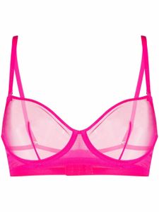 Maison Close soutien-gorge transparent à balconnets - Rose