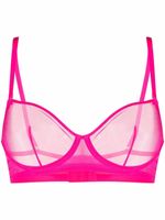 Maison Close soutien-gorge transparent à balconnets - Rose