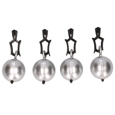 Tafelkleedgewichtjes - 16x stuks - zilver - 3,5 cm