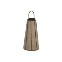 Kaarshouder Home ESPRIT Natuurlijk Jute Bamboe 33,5 x 33,5 x 66 cm