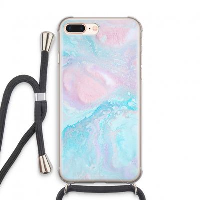 Fantasie pastel: iPhone 7 PLUS Transparant Hoesje met koord