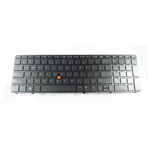 Notebook keyboard for HP EliteBook 8560W 8570W with pointstick black frame