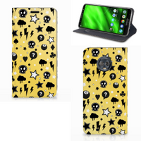 Mobiel BookCase Motorola Moto G6 Punk Geel - thumbnail