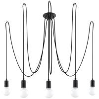 Kroonluchter EDISON 5 zwart