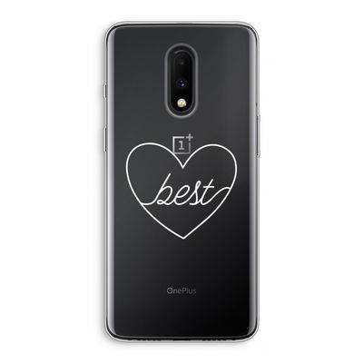 Best heart pastel: OnePlus 7 Transparant Hoesje