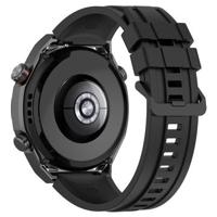 Huawei Watch Ultimate zachte siliconen band - zwart - thumbnail