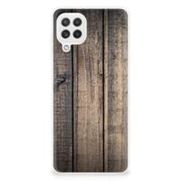 Samsung Galaxy A22 4G | M22 | Bumper Hoesje | Steigerhout