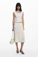 Midirok met elastische tailleband - BLACK - S