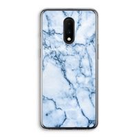 Blauw marmer: OnePlus 7 Transparant Hoesje
