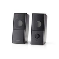 Nedis GSPR10020BK 2.0-stereo gaming speakers voor PC en notebook 3.5 mm - thumbnail