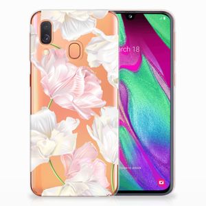 Samsung Galaxy A40 TPU Case Lovely Flowers