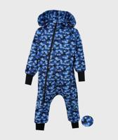 Onepiece Jersey Jumpsuit Camouflage Blue