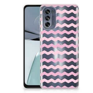 Motorola Moto G62 5G TPU bumper Waves Roze