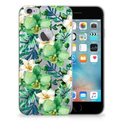 Apple iPhone 6 Plus | 6s Plus | TPU Case | Orchidee Groen Apple iPhone 6 Plus | 6s Plus | TPU Case | Orchidee Groen