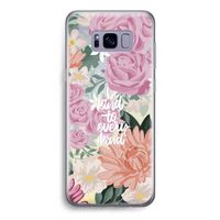 Kindness matters: Samsung Galaxy S8 Transparant Hoesje