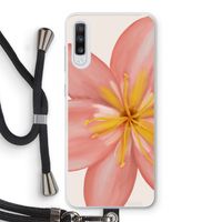 Pink Ellila Flower: Samsung Galaxy A70 Transparant Hoesje met koord