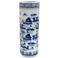 Fine Asianliving Parapluhouder Porselein Blauw-Wit