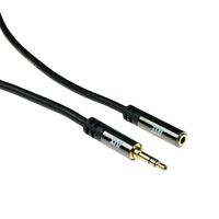 ACT AC3615 audio kabel 2 m 3.5mm Zwart - thumbnail
