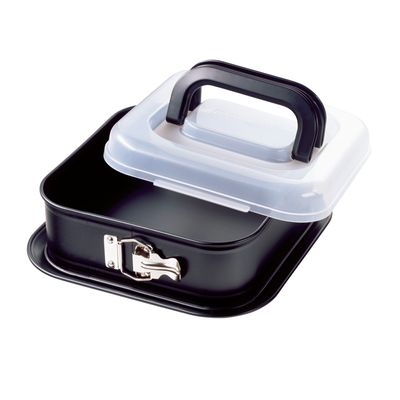 Kaiser Bake&Take Springvorm vierkant met deksel 24cm
