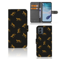 Telefoonhoesje met Pasjes voor Motorola Moto G53 Leopards