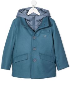 Herno Kids manteau à fermeture zippée dissimulée - Bleu