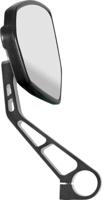 Elvedes Ergotec spiegel m-77 korte arm 120 x 80-55 mm aluminium zwart gezandstraald (k approved)