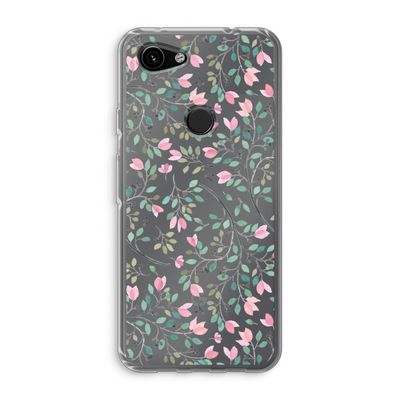 Sierlijke bloemen: Google Pixel 3a Transparant Hoesje