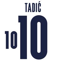 Tadić 10 (Officiële Servië Away Bedrukking 2020-2021)