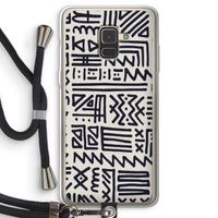 Marrakech print: Samsung Galaxy A8 (2018) Transparant Hoesje met koord