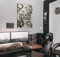 The real player canvas schilderij jongeren