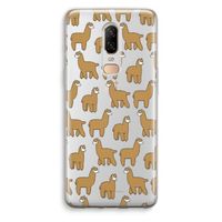 Alpacas: OnePlus 6 Transparant Hoesje