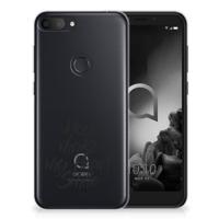 Alcatel 1S (2019) | Siliconen hoesje | met naam Heart Smile