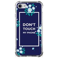 iPhone SE 2022/2020 | iPhone 8/7 Anti Shock Case Flowers Blue DTMP