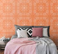 Behang Ornamentaal Paisley tegel