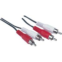 Goobay 2x tulp kabel (zwart, 10 meter, stereo)