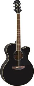 Yamaha CPX600 BL Akoestische-elektrische gitaar Jumbo 6 snaren Zwart