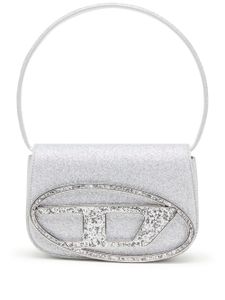 Diesel sac porté épaule 1DR à paillettes - Argent