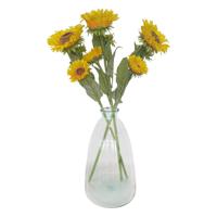 Kunstbloem Zonnebloem Helianthus groot - 3x - 85 cm - losse steel - kunst zijdebloem - thumbnail