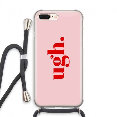 Ugh: iPhone 8 Plus Transparant Hoesje met koord