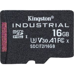 Kingston Industrial microSDHC 16GB geheugenkaart Klasse 10, UHS-I, U3, V30, A1