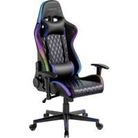 LogiLink EO0076 Gaming stoel / bureaustoel Zwart, Blauw