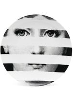 Fornasetti assiette à imprimé graphique - Blanc - thumbnail