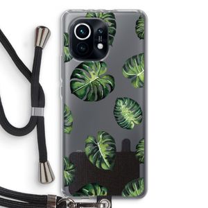 Tropische bladeren: Xiaomi Mi 11 Transparant Hoesje met koord