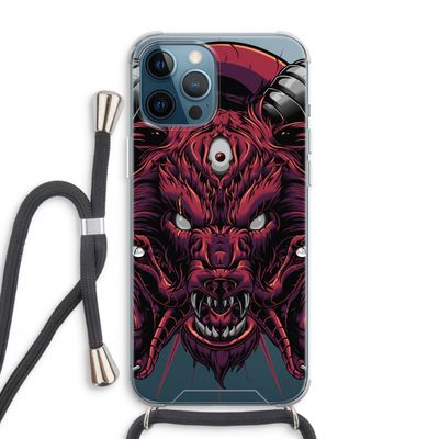 Hell Hound and Serpents: iPhone 12 Pro Max Transparant Hoesje met koord